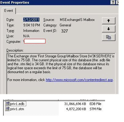 Recover Exchange Mailbox EDB After Event Id 327