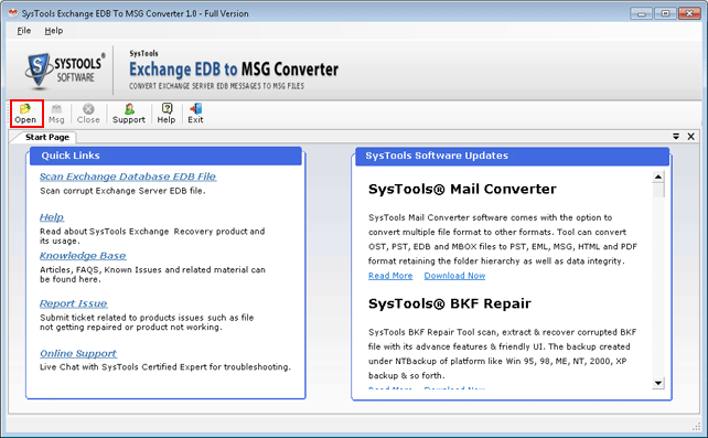 Open EDB to MSG Converter