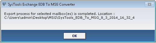 MSG Location Dialog Box